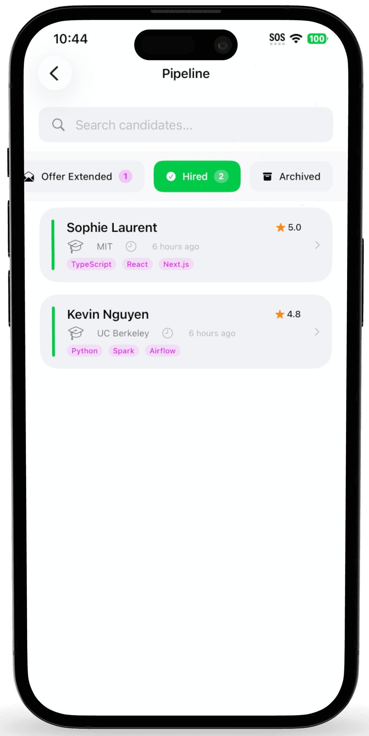 Pipeline: 'Offer' stage
